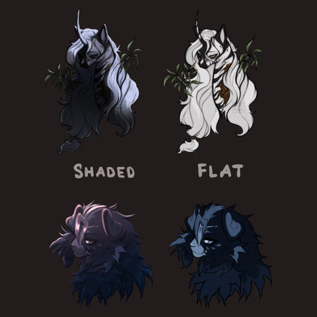 Shaded &amp; Flat Examples